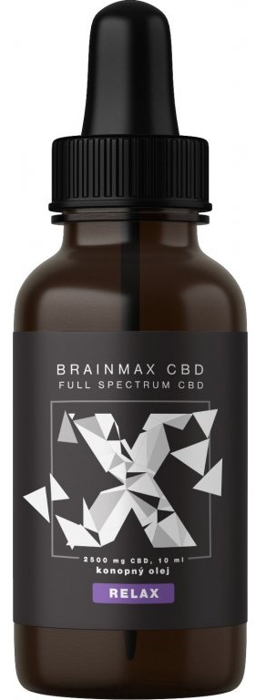 Levně BrainMax CBD olej 25 % 2500 mg 10 ml - Relax