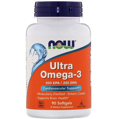 Levně Now Foods Ultra Omega 3 500 EPA/250 DHA 90 kapslí