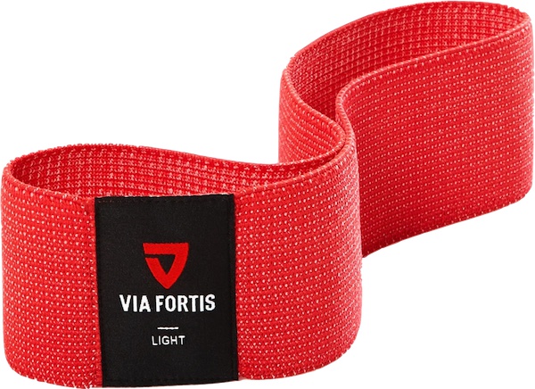Levně Via fortis odporová guma Stoff loop band - light červená