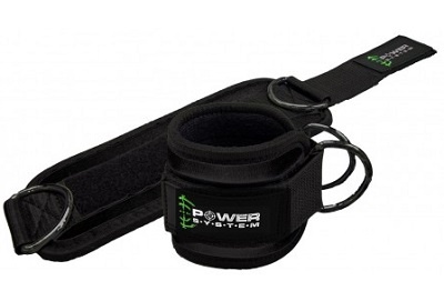 Levně Power System kotníkový adaptér Ankle Straps Gym Guy - černo/zelená