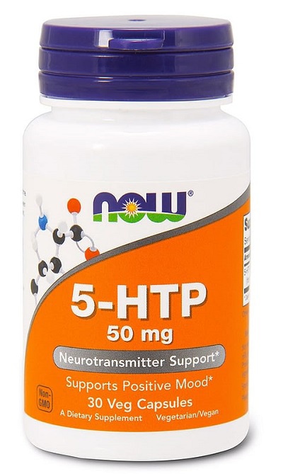 Now Foods 5-HTP (5-hydroxy L-tryptofan) 50 mg 30 kapslí