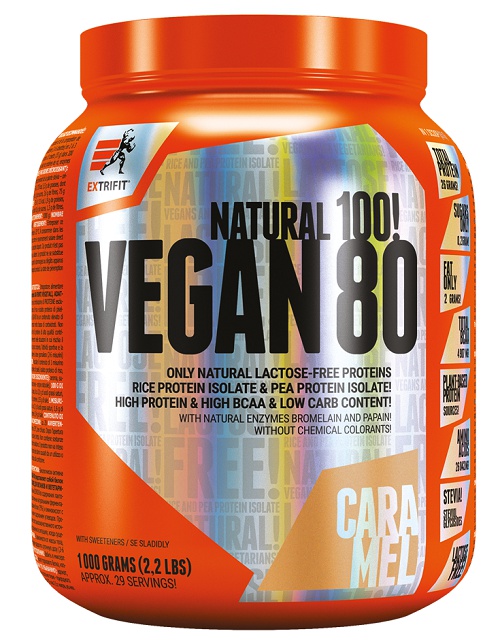 Extrifit Vegan 80 1000 g - ledová káva