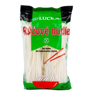 Levně Lucka Rýžové nudle 3mm bezlepkové 240 g