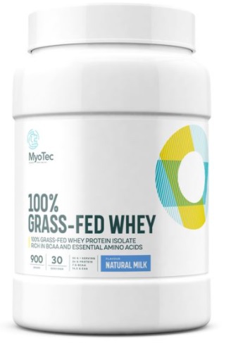 MyoTec 100% Grass-Fed Whey 900g - natural milk