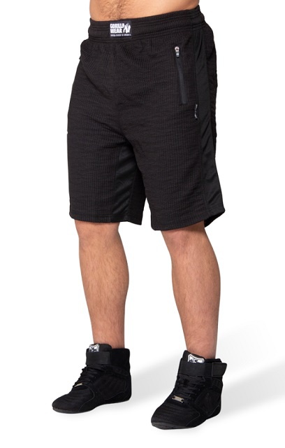 Levně Gorilla Wear Pánské šortky Augustine Old School Shorts Black - L/XL