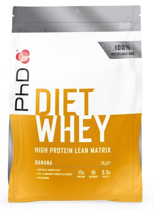 PhD Nutrition PhD Diet Whey Protein 2000 g - banán + šejkr 600 ml ZDARMA