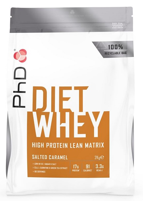 PhD Nutrition PhD Diet Whey Protein 2000 g - slaný karamel + šejkr 600 ml ZDARMA