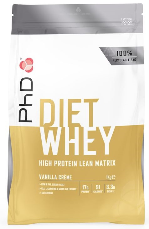 PhD Nutrition PhD Diet Whey Protein 1000 g - vanilka + šejkr 600 ml ZDARMA