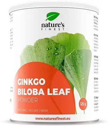 Levně Nature's Finest Ginkgo Biloba Leaf Powder 125 g