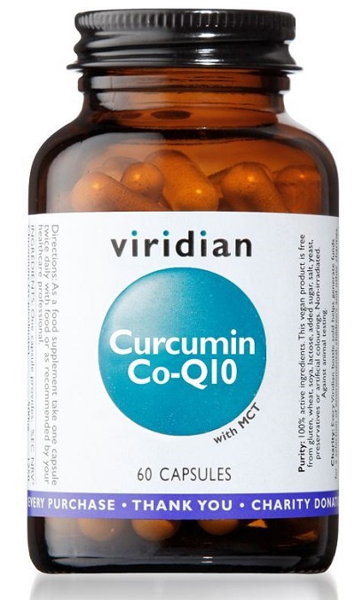 Levně Viridian Nutrition Viridian Curcumin Co-Q10 (Kurkumin a Koenzym Q10) 60 kapslí