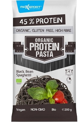 Levně MaxSport Organic Protein Pasta 200g Špagety z černých fazolí