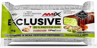 Levně Amix Nutrition Amix Exclusive Protein Bar 40 g - pistácie/karamel