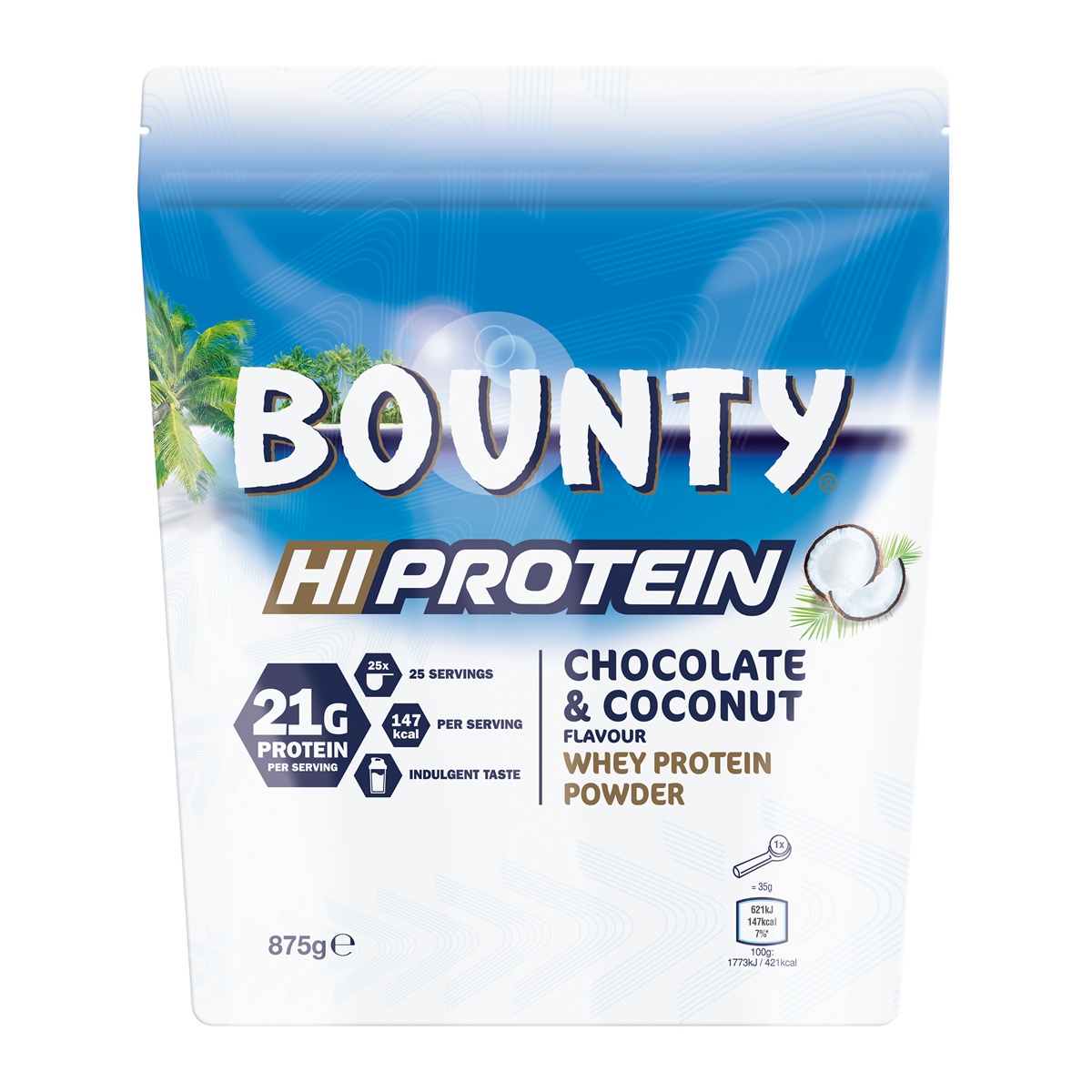 Levně Mars Protein Bounty HiProtein Powder 875 g