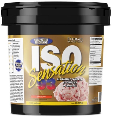 Levně Ultimate Nutrition Iso Sensation 93 2270 g - jahoda