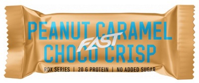 Levně Fast Rox Protein bar 55 g - Peanut Caramel Crisp