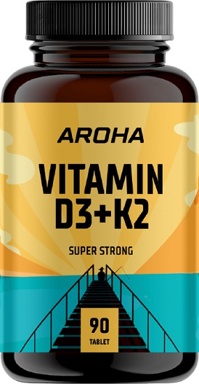 Levně Aroha Vitamin D3+K2 90 tablet