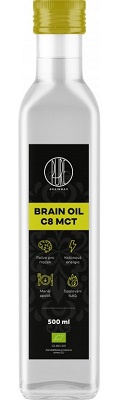 Levně BrainMax Pure Brain MCT Oil C8 BIO 500 ml