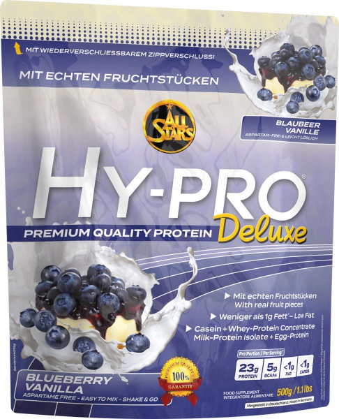 All Stars Protein Hy-Pro Deluxe 500g - borůvka / vanilka