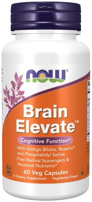 Levně Now Foods Brain Elevate 60 kapslí