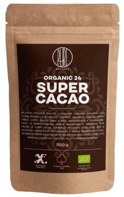 Levně BrainMax Pure Organic 24 Super Cacao 500 g