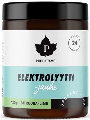 Puhdistamo Electrolyte Powder 120g - citron limetka