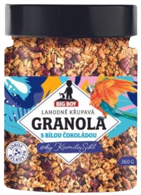 Levně Big Boy Proteinová granola 360 g - s bílou čokoládou by @kamilasikl
