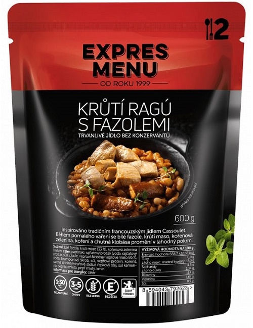Levně Expres menu Krůtí ragú s fazolemi 600 g