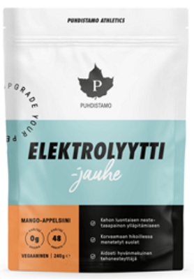Puhdistamo Electrolyte Powder 240g, mango-orange