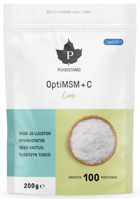 Levně Puhdistamo OptiMSM + C 200 g lime