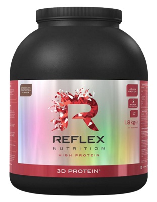 Levně Reflex Nutrition Reflex 3D Protein 1800 g - čokoláda + Vitamin D3 100 kapslí ZDARMA