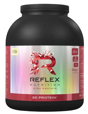 Reflex Nutrition Reflex 3D Protein 1800 g - vanilka + Vitamin D3 100 kapslí ZDARMA