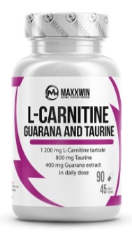 Levně MAXXWIN L-Carnitine Guarana Taurine 90 kapslí