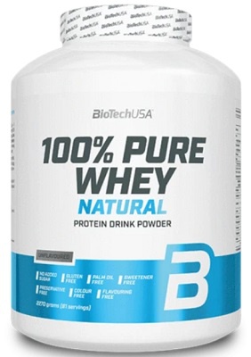 BioTechUSA 100% Pure Whey 2270 g - bez příchuti NATURAL