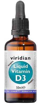 Levně Viridian Nutrition Viridian Liquid Vitamin D3 2000IU 50ml