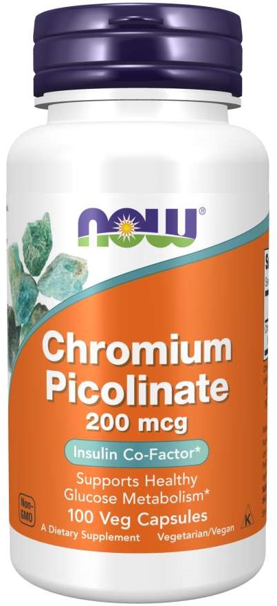 Levně Now Foods Chromium Picolinate 200 mcg 100 kapslí