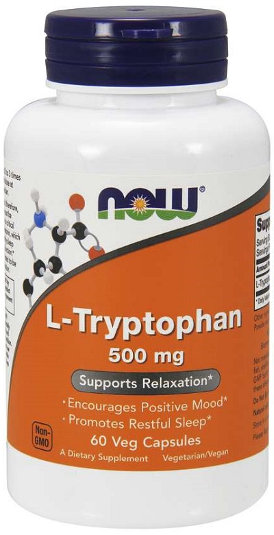 Now Foods L-Tryptophan 500 mg 60 kapslí