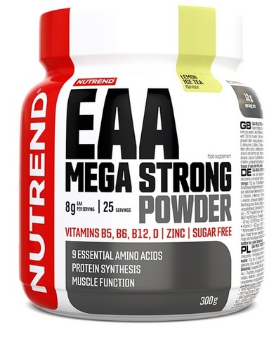 Nutrend EAA Mega Strong powder 300g - citron/ledový čaj