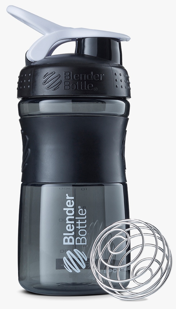 Levně BlenderBottle Blender Bottle Sportmixer Black 500 ml - černo bílá (Black White)
