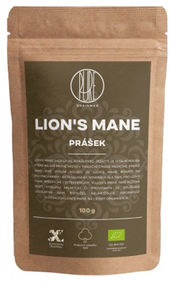 Levně Brainmax Pure Lion's Mane (Hericium) prášek BIO 100 g