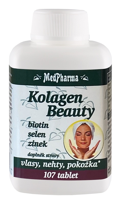 Levně MedPharma Kolagen Beauty Biotin, Selen, Zinek 107 tablet