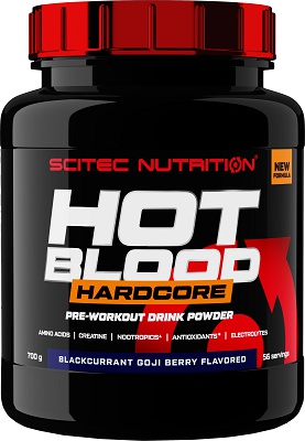 Scitec Nutrition Scitec Hot Blood Hardcore 700 g - red fruits