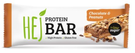 Levně HEJ Protein Bar 60 g - Chocolate & Peanuts