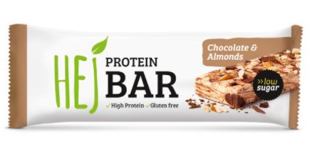 Levně HEJ Protein Bar 60 g - Chocolate & Almonds