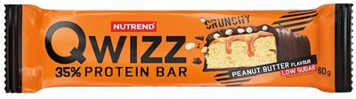 Nutrend Qwizz Protein Bar 60 g - arašídové máslo