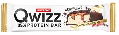 Nutrend Qwizz Protein Bar 60 g - mandle/čokoláda