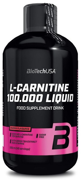 Biotech USA BioTechUSA L-Carnitine liquid 100000 500 ml - zelené jablko