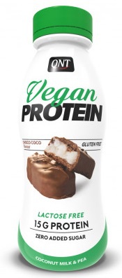 Levně QNT Vegan Protein Shake 310 ml - čokoláda/kokos