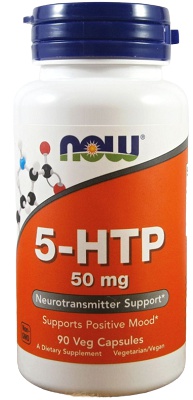 Now Foods 5-HTP (5-hydroxy L-tryptofan) 50 mg 90 kapslí