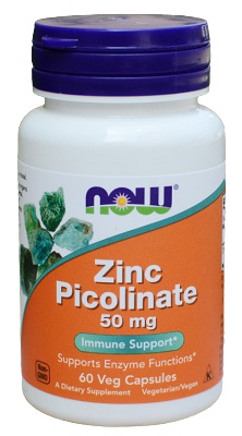 Now Foods Zinc Picolinate 50 mg 60 kapslí