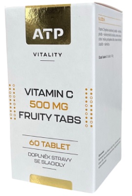 Levně ATP Nutrition ATP Vitality Vitamin C 500 mg Fruity Tabs 60 tablet